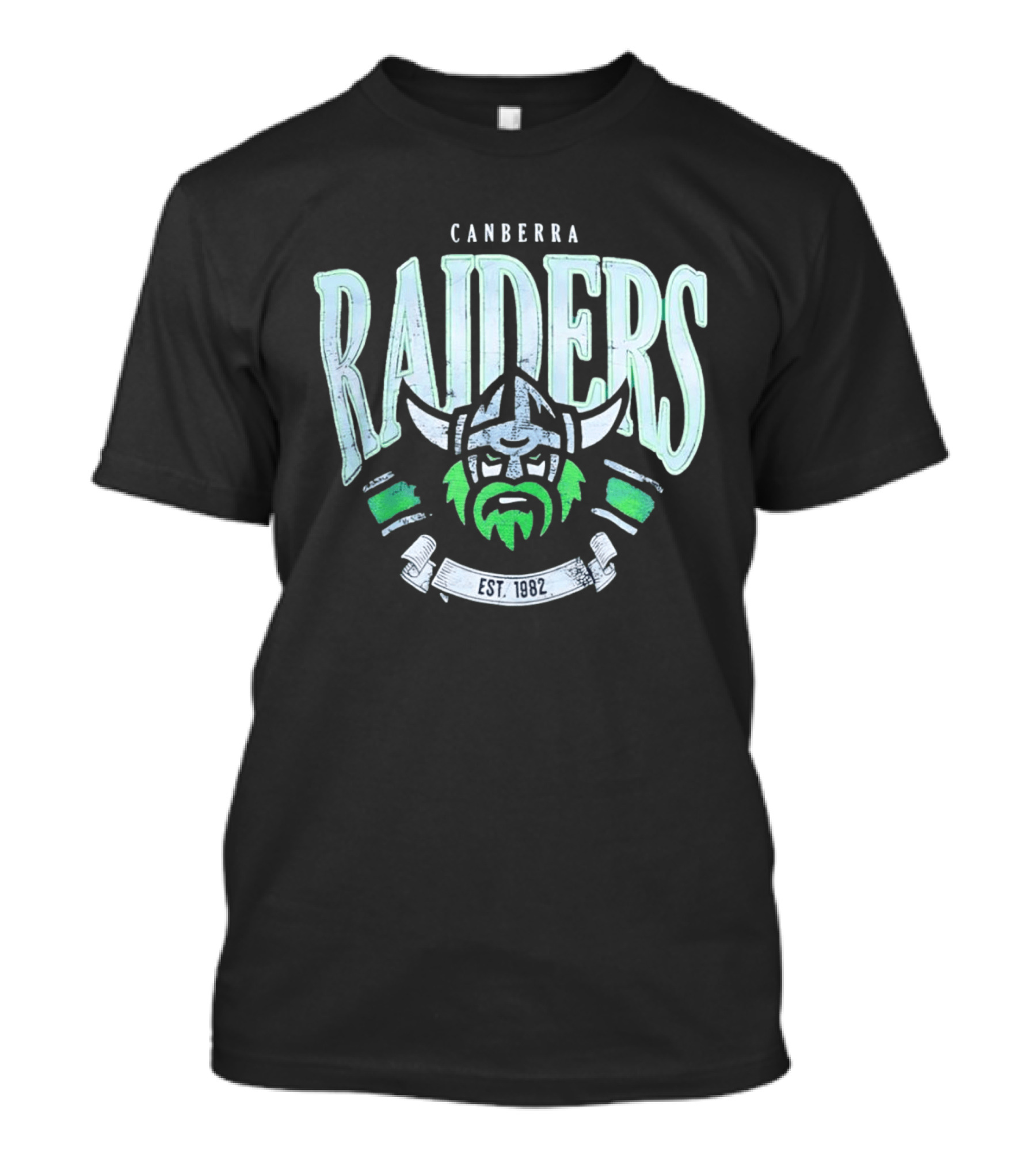 Canberra Raiders Est. 1982 Viking Helmet NRL Team T-Shirt