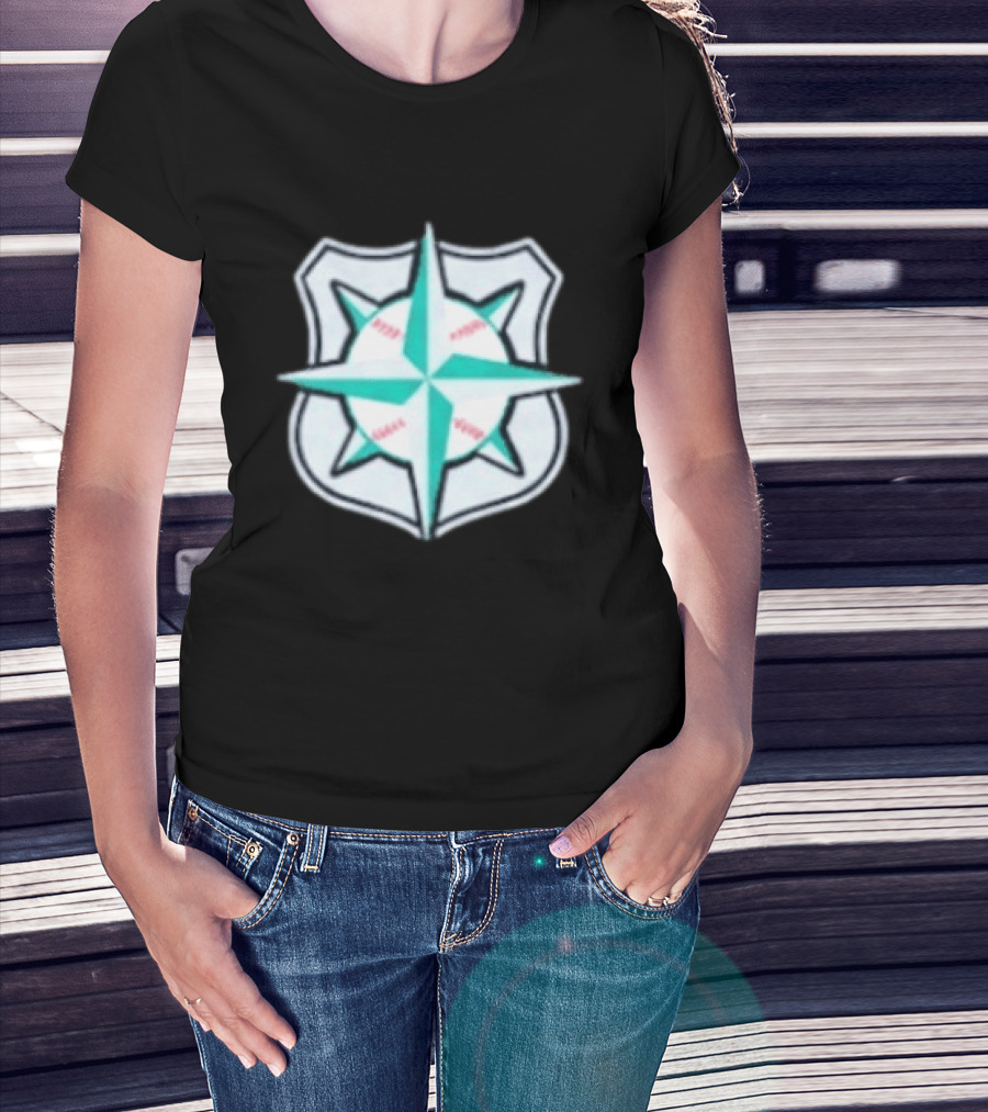 2026 Mariners Law Enforcement Appreciation Day Compass Shield T-Shirt