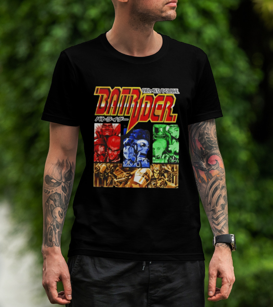 Armed Police Batrider Arcade Game Characters Raizing Shoot Em Up T-Shirt