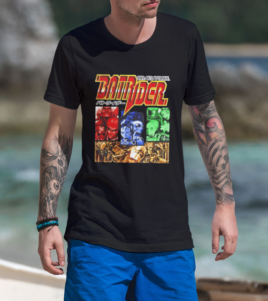 Armed Police Batrider Arcade Game Characters Raizing Shoot Em Up T-Shirt