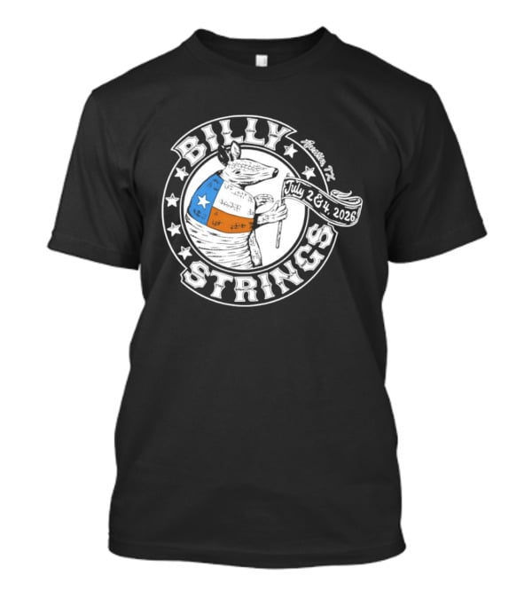 Billy Strings Armadillo Austin Texas July 2 & 3 2026 T-Shirt