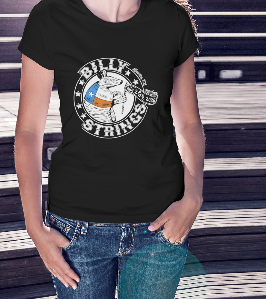 Billy Strings Armadillo Austin Texas July 2 & 3 2026 T-Shirt