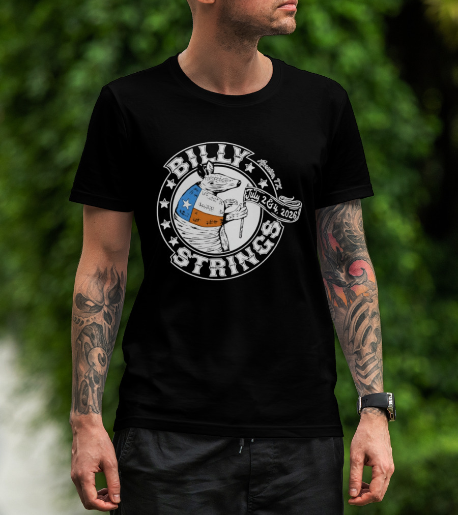 Billy Strings Armadillo Austin Texas July 2 & 3 2026 T-Shirt
