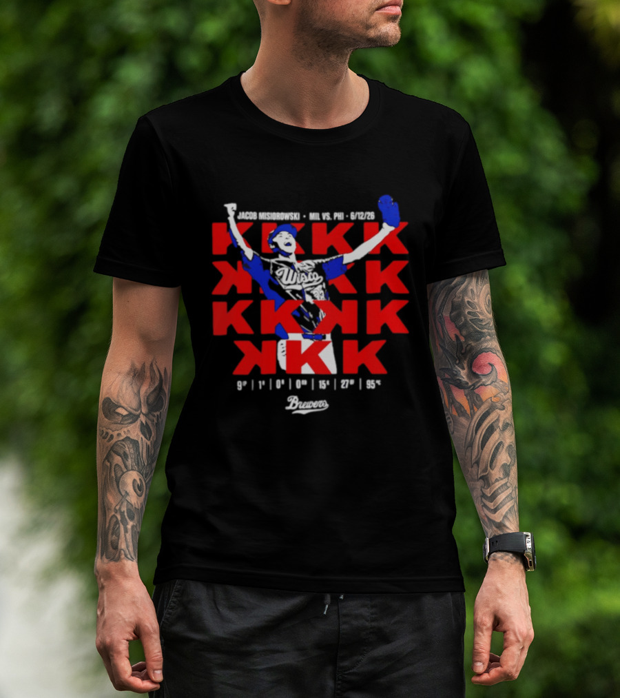 Jacob Misiorowski Mil Vs Phi 2026 Strikeout Highlights K 9 1 0 10 13 27 45 T-Shirt