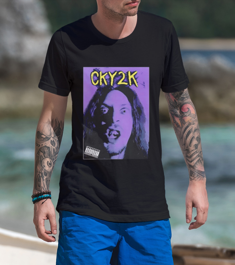 CKY2K Brandon DiCamillo Purple Cover Explicit Content T-Shirt