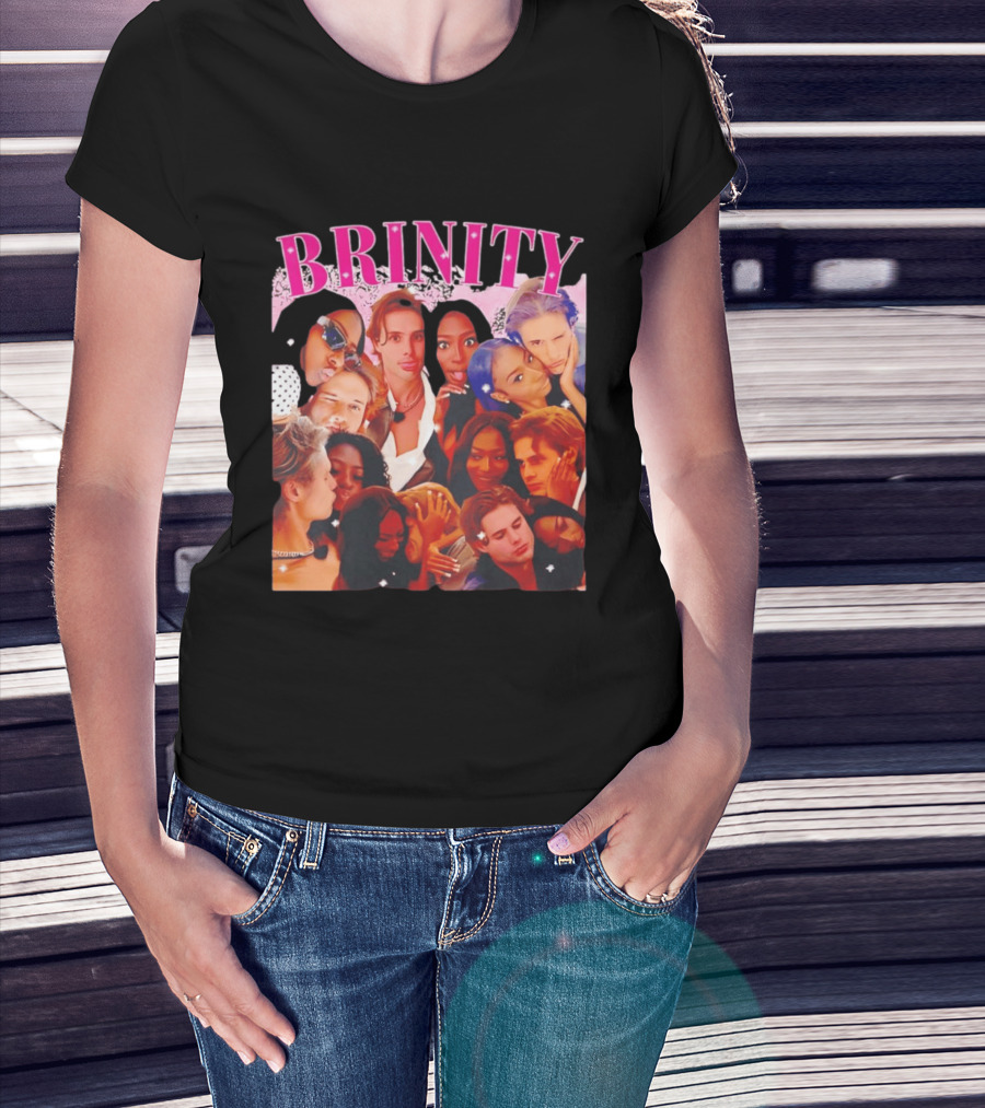 BRINITY Collage Of Couples Moments Embracing Love And Connection T-Shirt