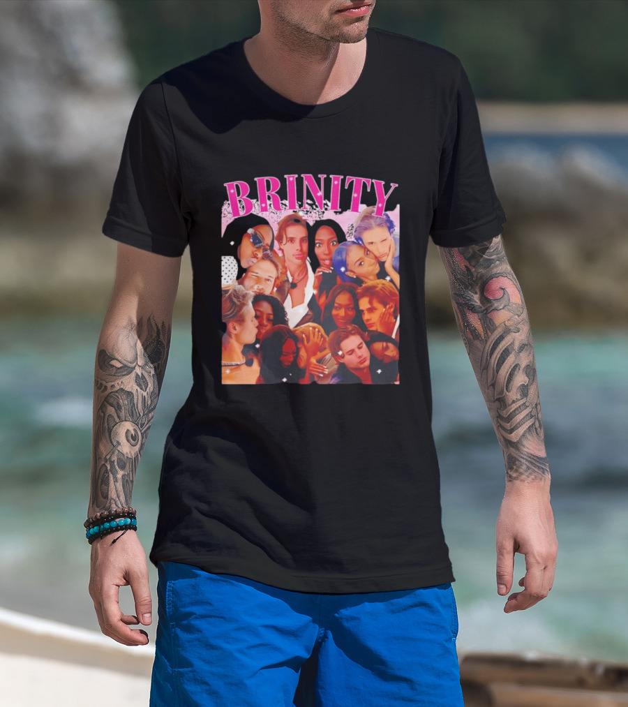 BRINITY Collage Of Couples Moments Embracing Love And Connection T-Shirt