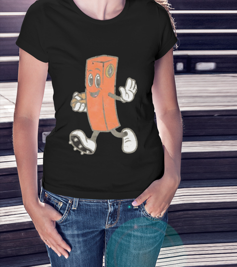 Cleveland Browns Chomps Mascot Football Player T-Shirt
