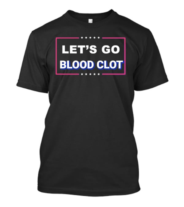LET'S GO BLOOD CLOT Stars Frame T-Shirt