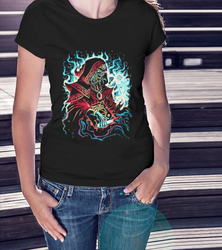Lich Wizard Dungeons And Dragons Book Of Vile Darkness Tabletop Gaming Magic T-Shirt