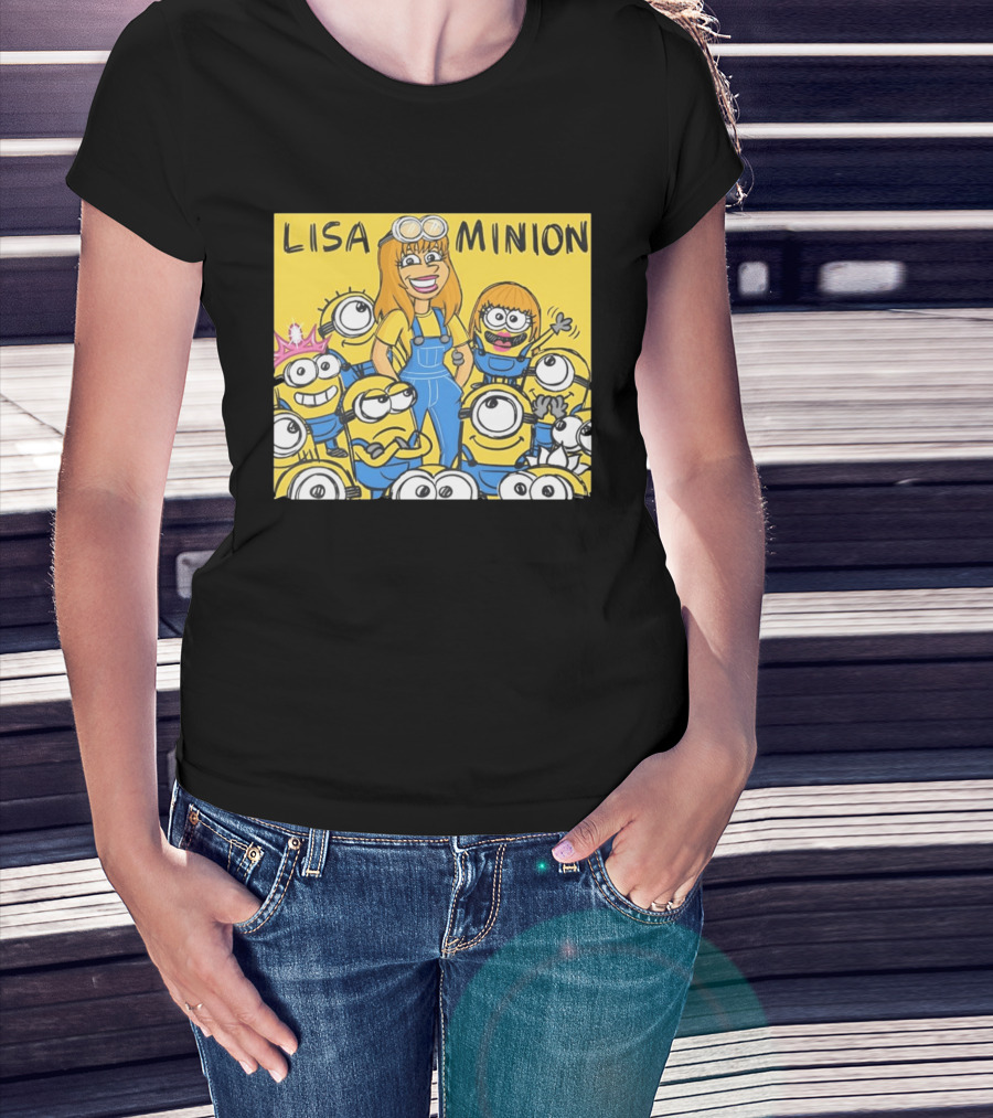 Lisa Minion Characters Cartoon Group Fun Playful Adventure T-Shirt