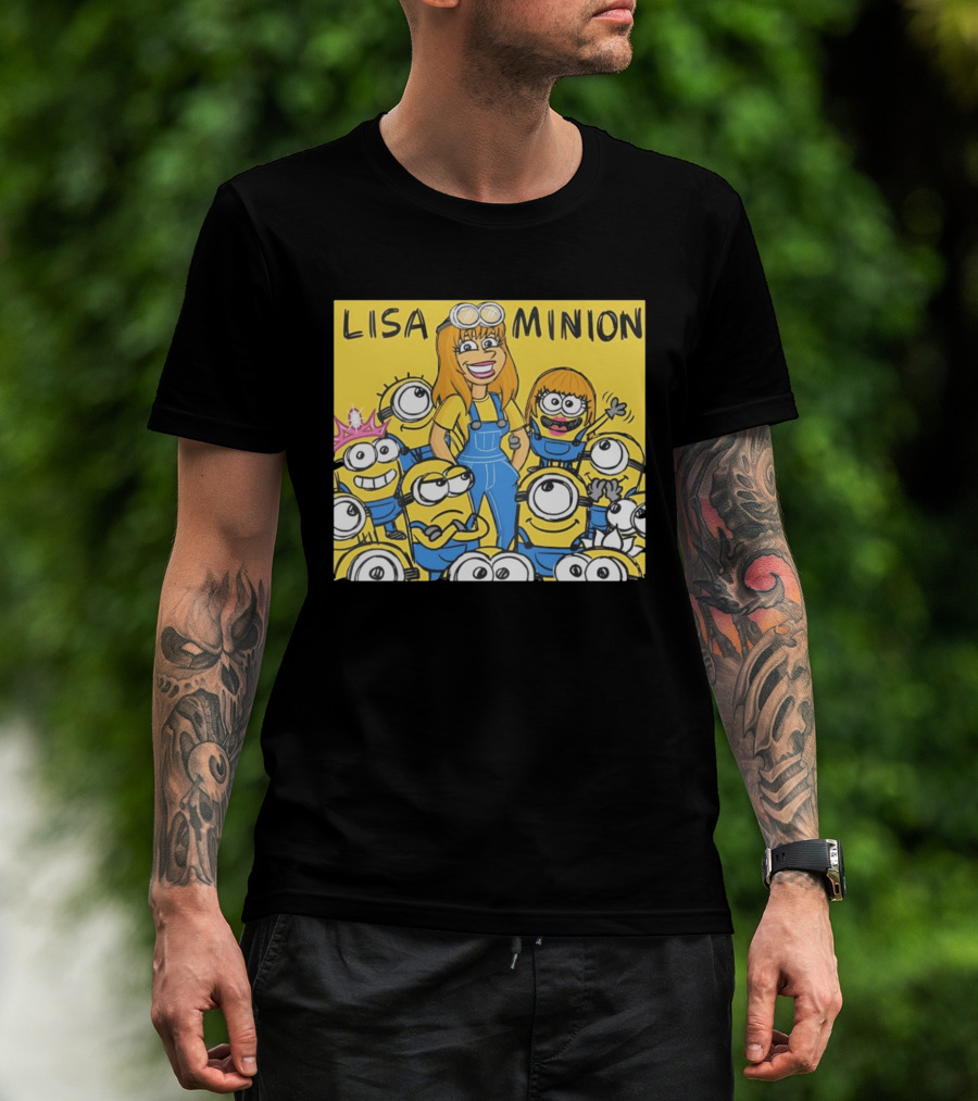 Lisa Minion Characters Cartoon Group Fun Playful Adventure T-Shirt