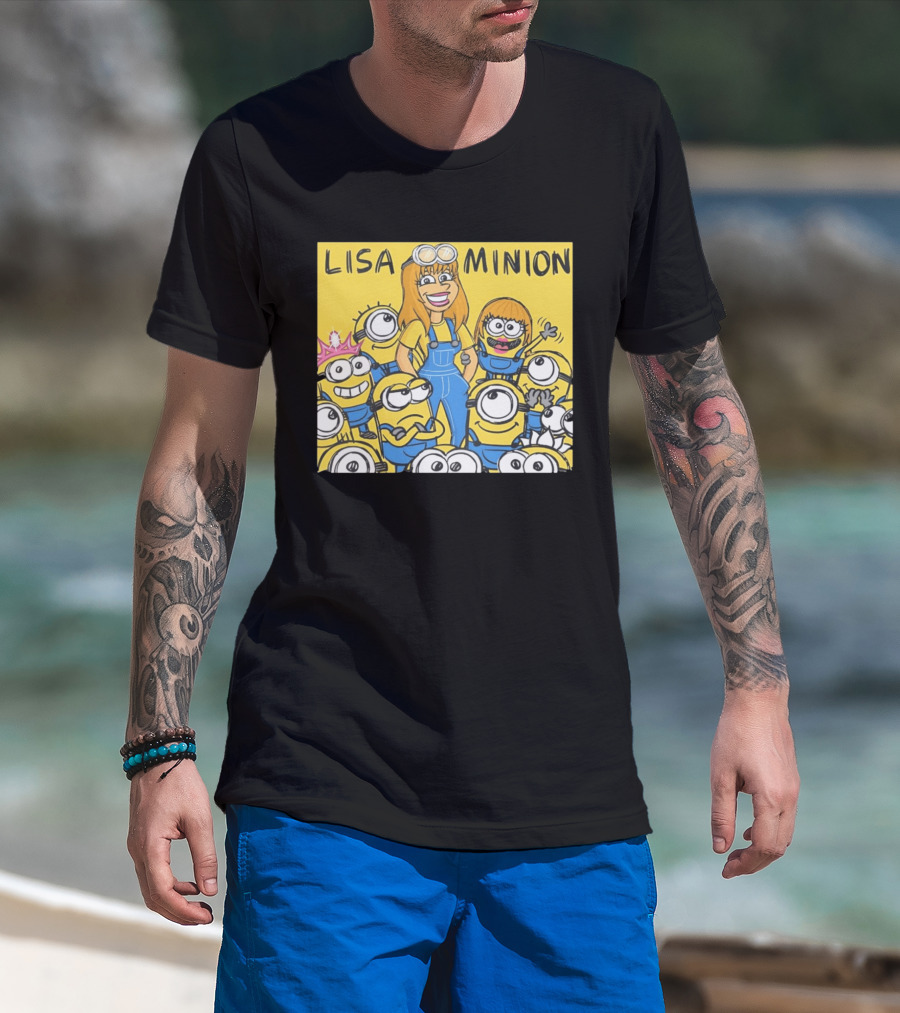 Lisa Minion Characters Cartoon Group Fun Playful Adventure T-Shirt