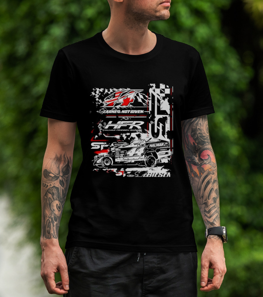 Earned Not Given 44 Halmar Racing American Flag 2026 T-Shirt