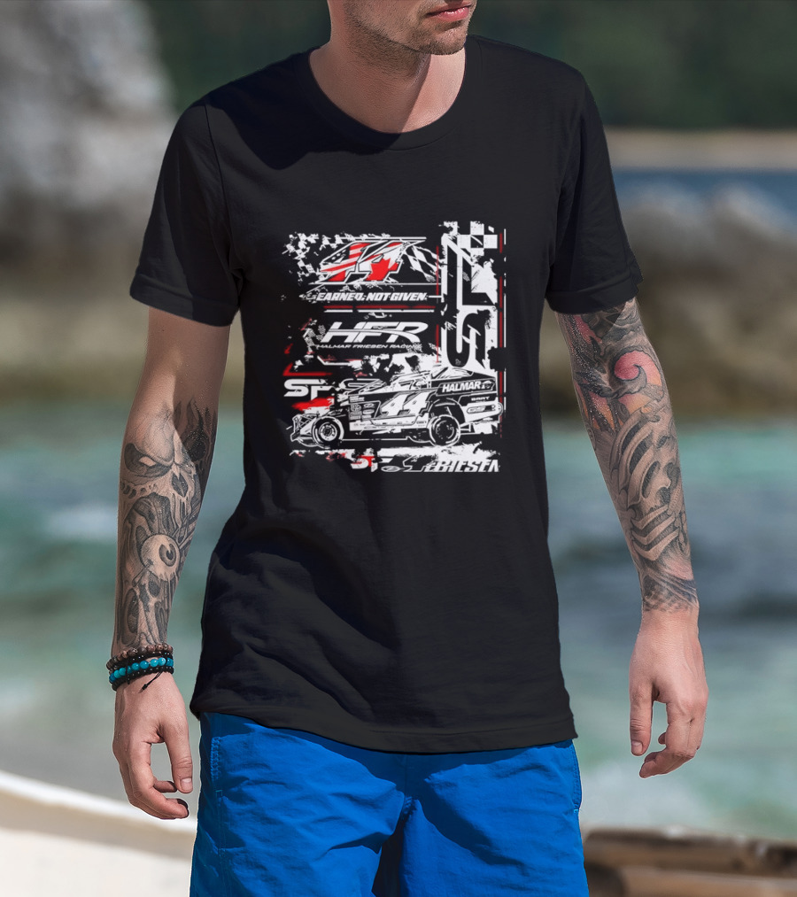 Earned Not Given 44 Halmar Racing American Flag 2026 T-Shirt