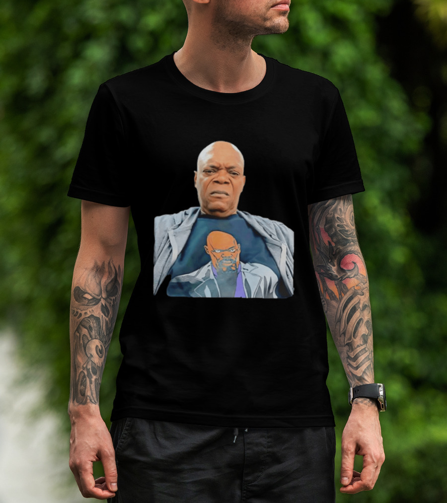 Samuel L Jackson Nick Fury Marvel Cinematic Universe Marvel Studios T-Shirt