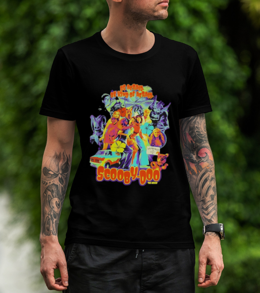 Scooby Doo Mystery Inc Be Afraid Be Kind Of Afraid Hamburger Van T-Shirt