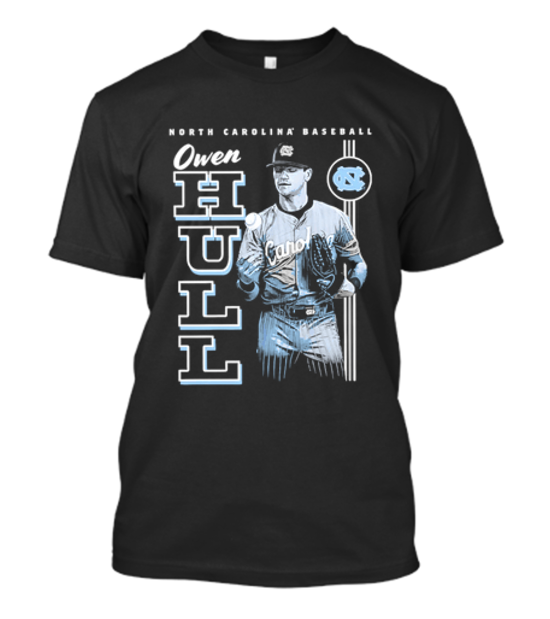 North Carolina Baseball Owen Hull Tar Heels T-Shirt