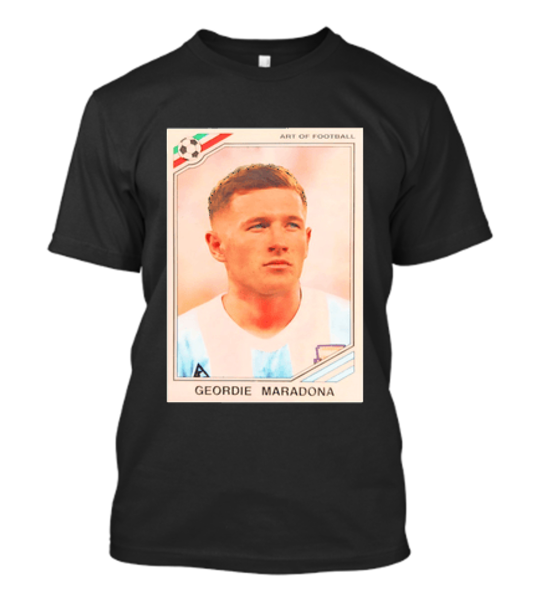 Geordie Maradona Art Of Football Argentina National Team T-Shirt