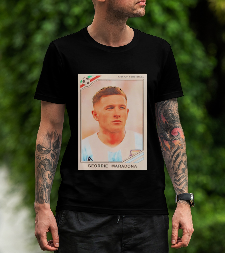 Geordie Maradona Art Of Football Argentina National Team T-Shirt