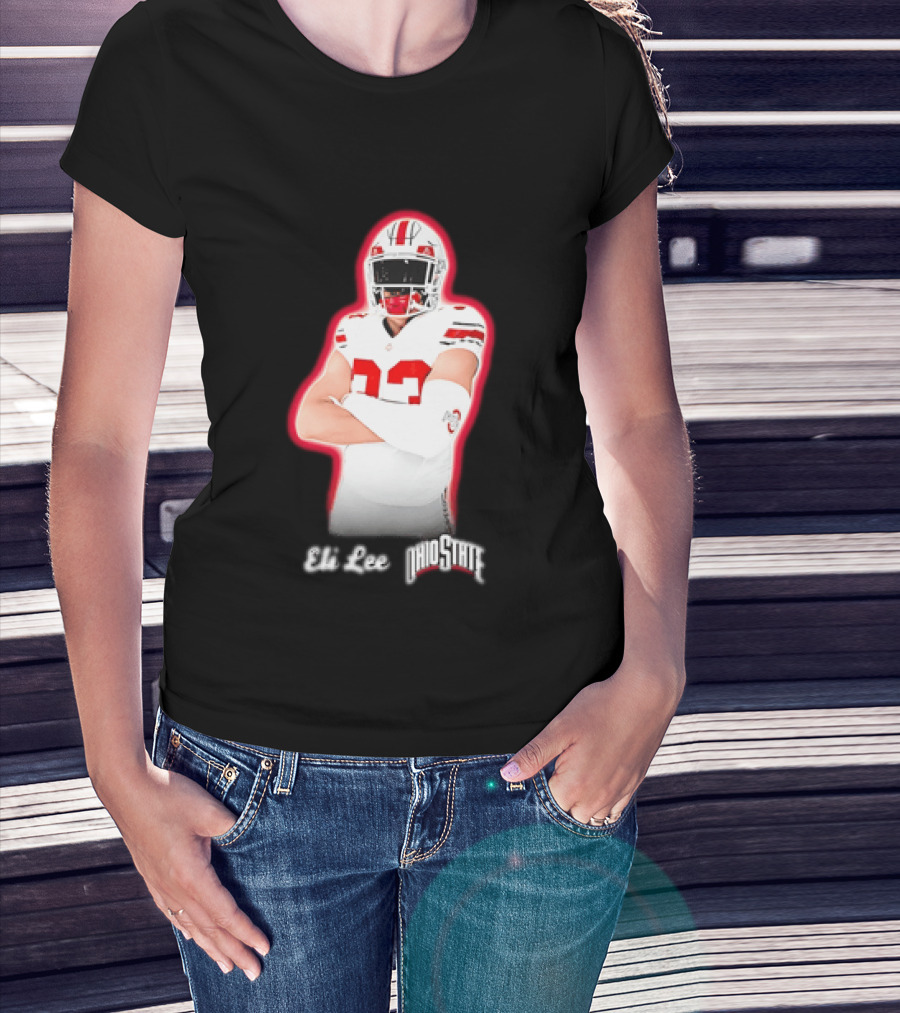 Ohio State Buckeyes Eli Lee 33 Football Player T-Shirt