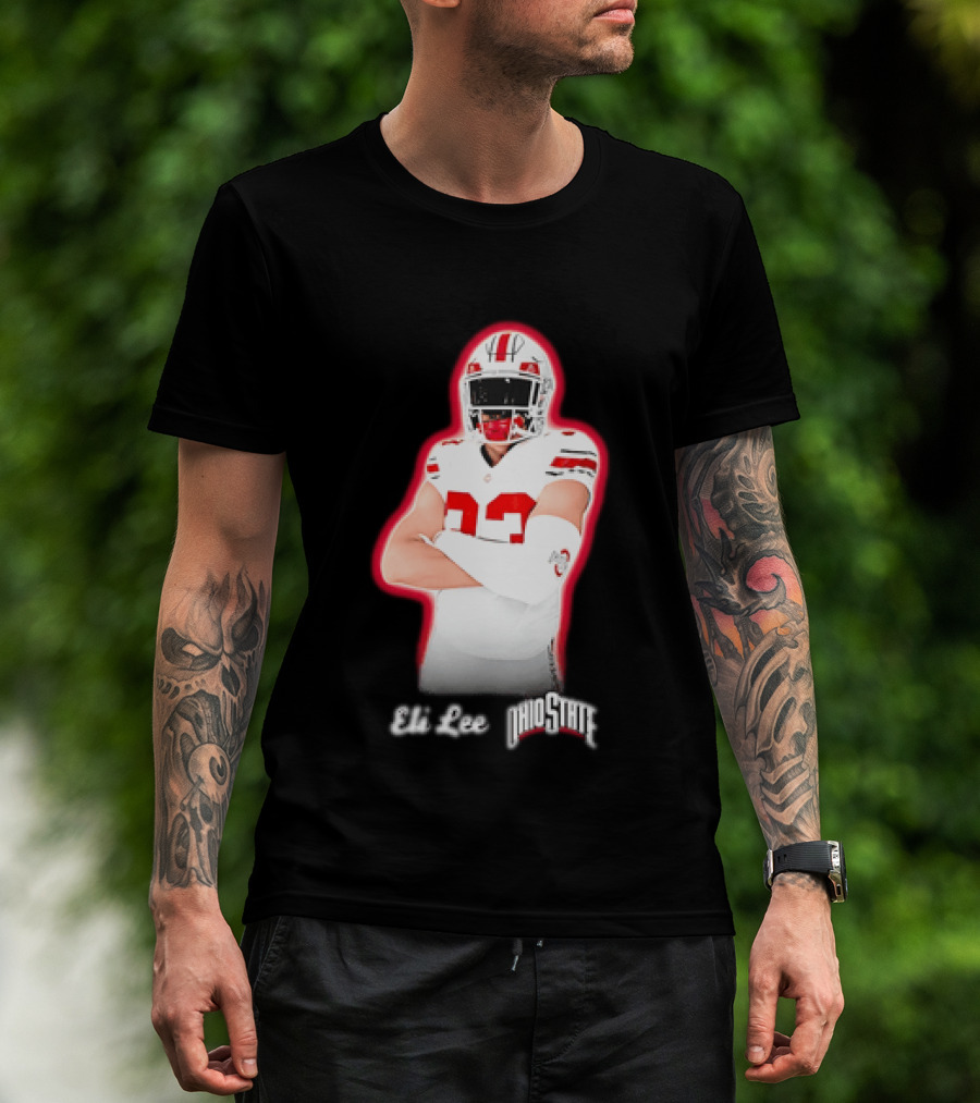 Ohio State Buckeyes Eli Lee 33 Football Player T-Shirt