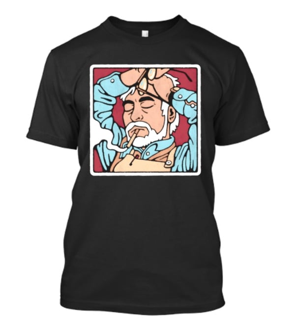 Hayao Miyazaki Smoking Studio Ghibli Filmmaker Animation Mens Casual T-Shirt