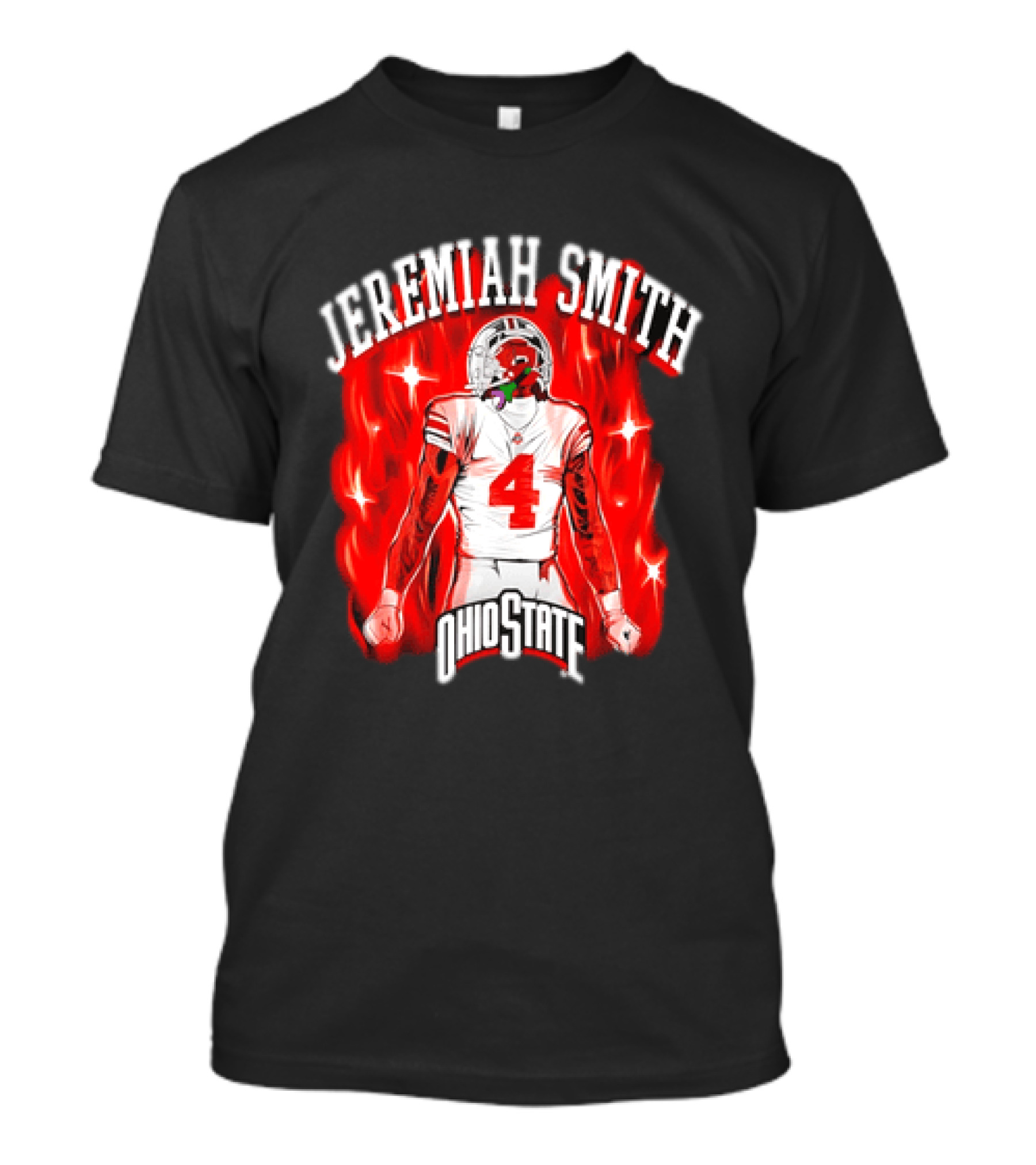 Jeremiah Smith Ohio State Buckeyes Number 4 Football Player T-Shirt