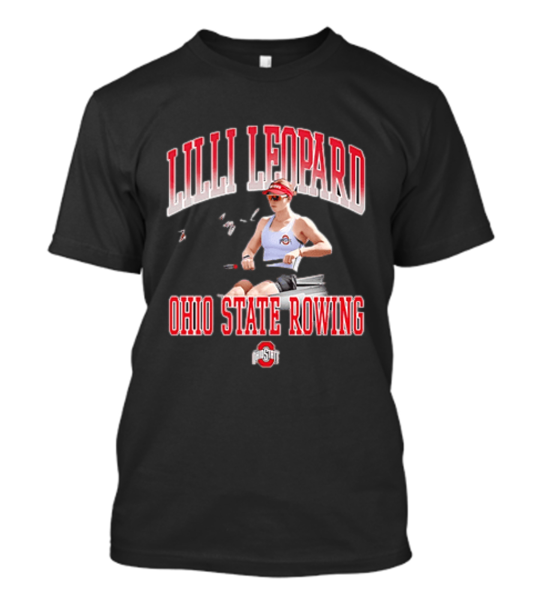 Lilli Leopard Ohio State Rowing T-Shirt