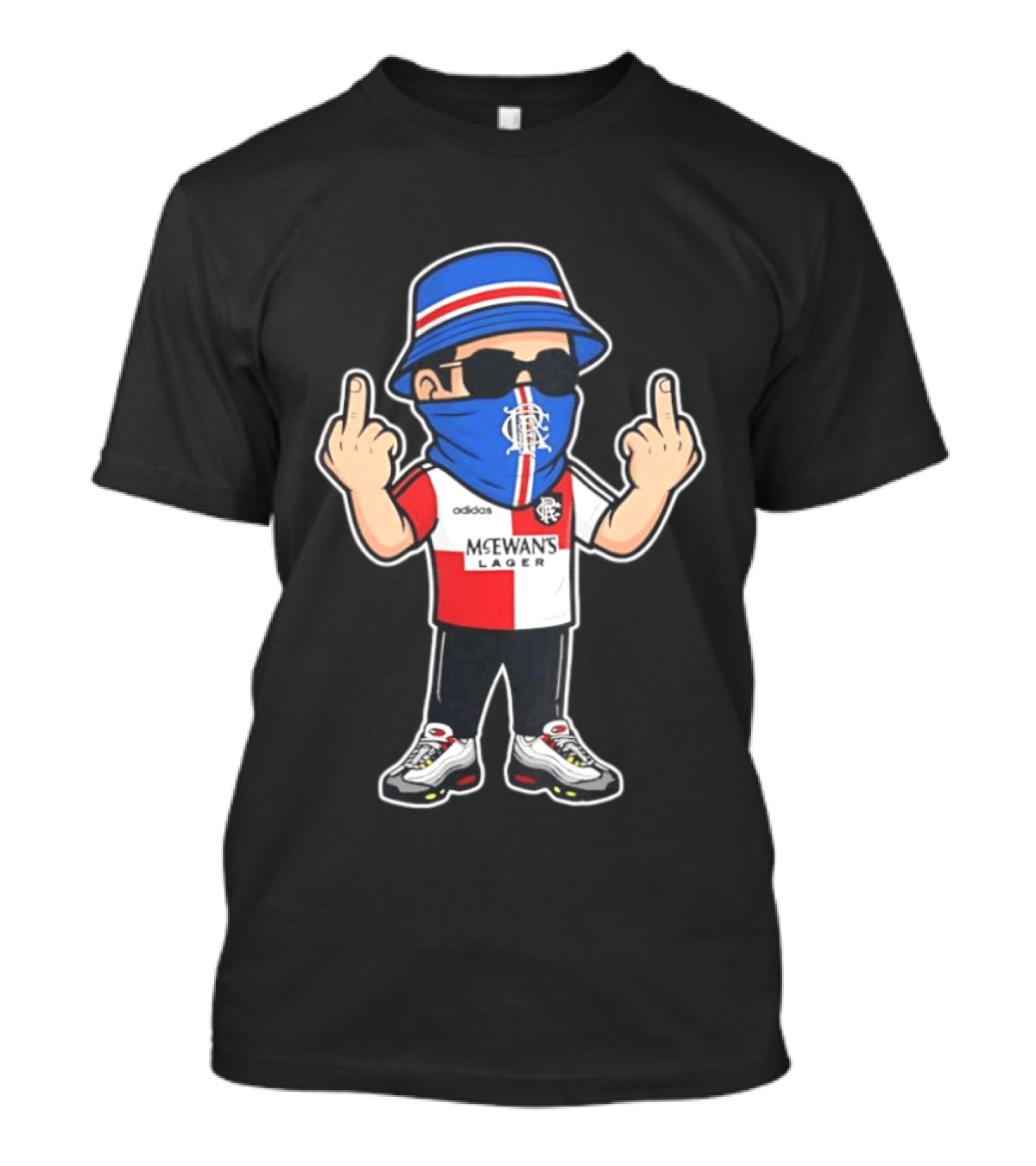 Rangers Streetwear Adidas McEwans Lager Football Ultra Gesture T-Shirt