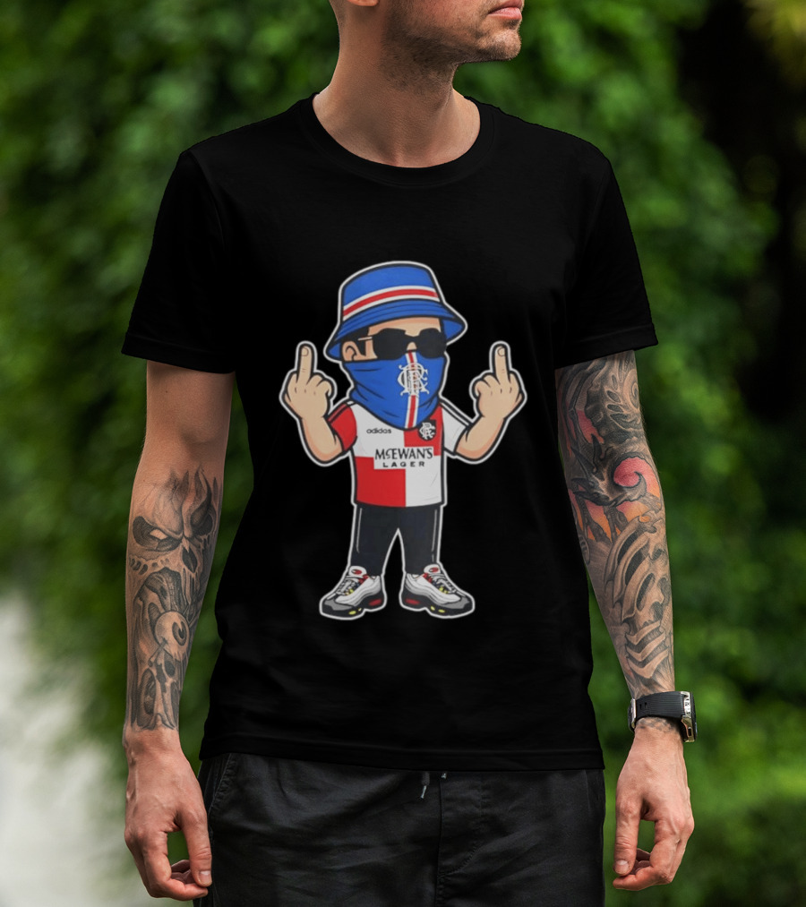 Rangers Streetwear Adidas McEwans Lager Football Ultra Gesture T-Shirt