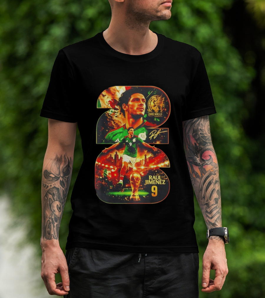 Raul Jimenez 9 Mexico Soccer Legend T-Shirt