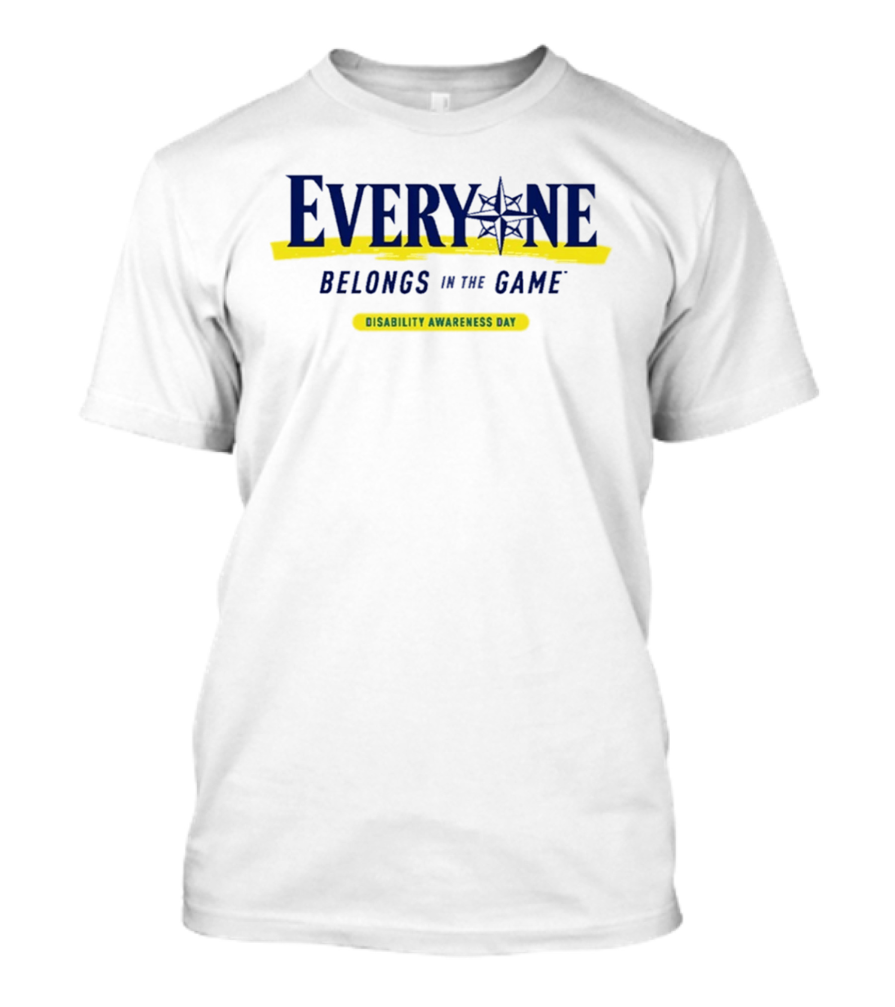 Everyone Belongs In The Game 2026 Mariners Disability Awareness Day T-Shirt