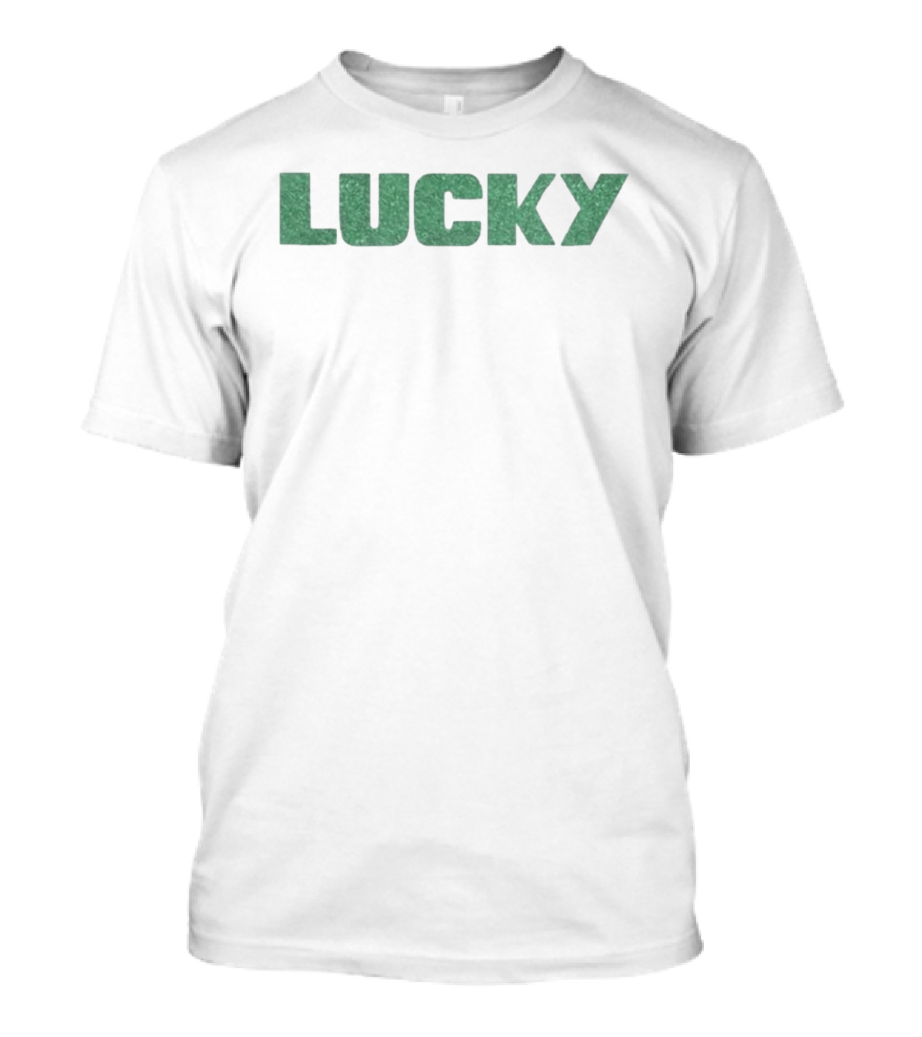 Anya Taylor Lucky Bold Green Letters T-Shirt