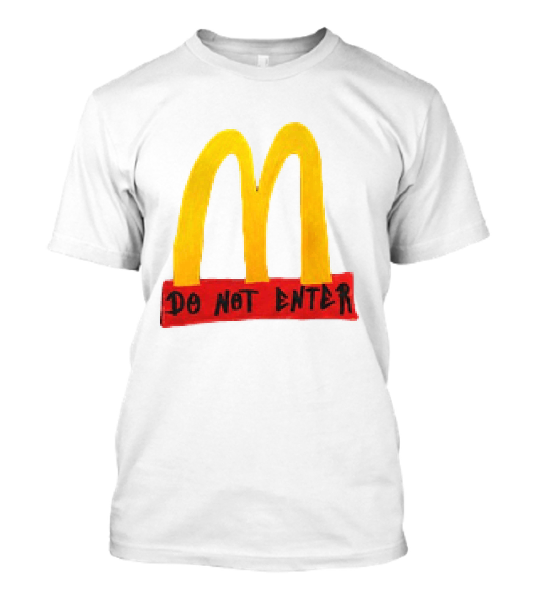 McDonald's Do Not Enter 2026 Yellow Arches Red T-Shirt