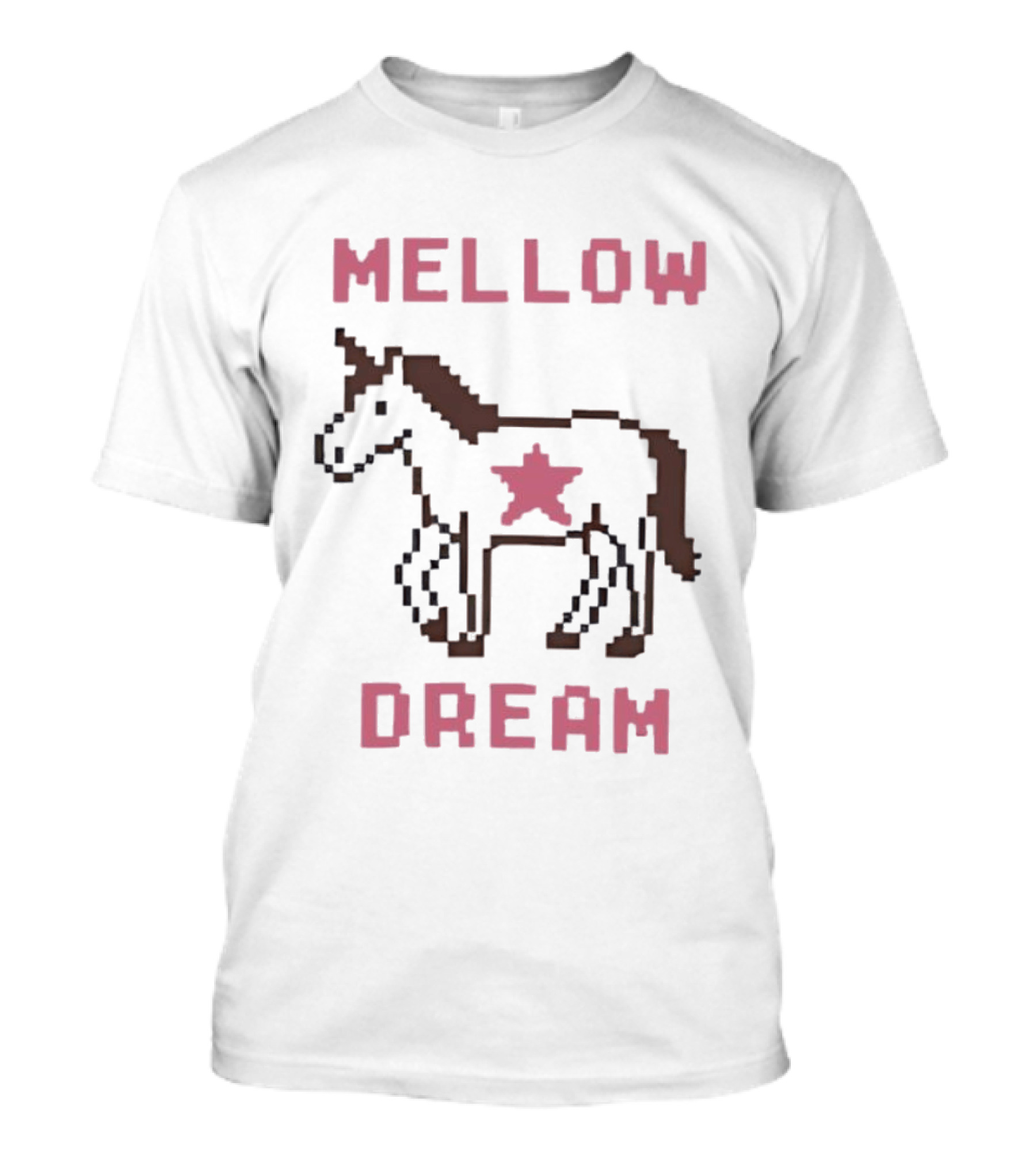 Mellow Dream Pixel Unicorn Star T-Shirt