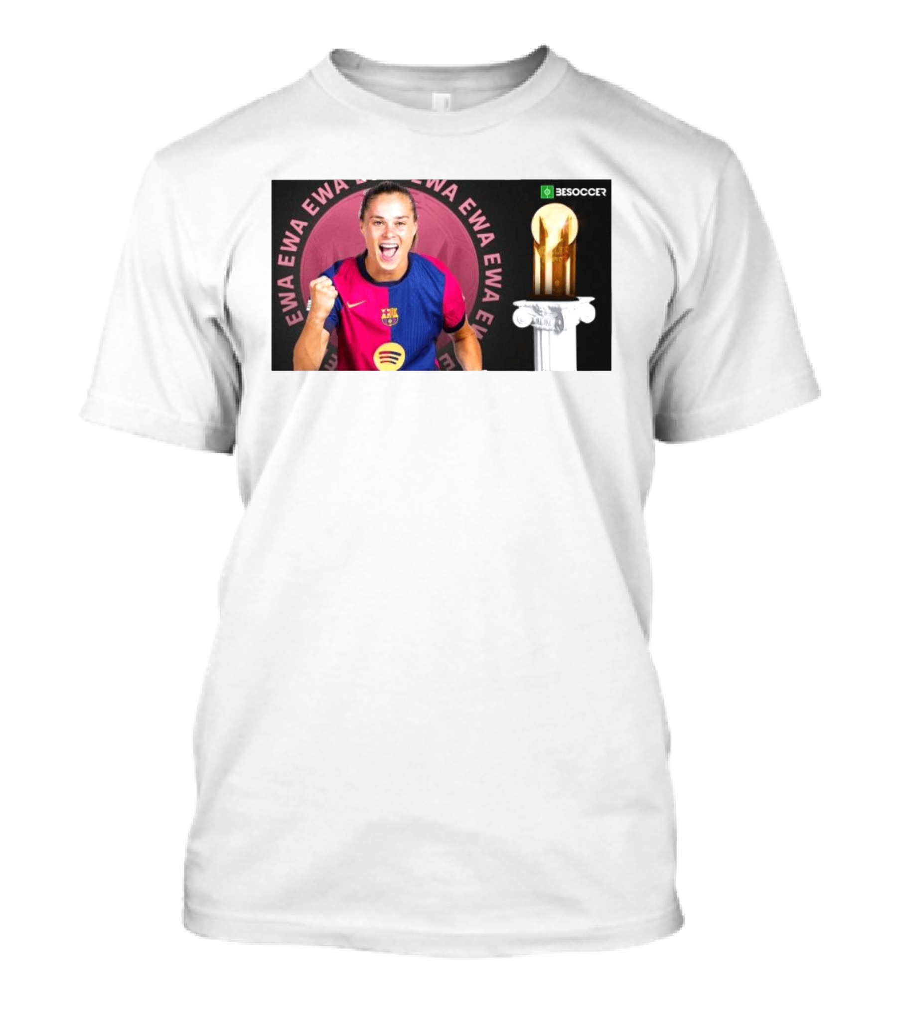 Ewa Pajor 2025 Gerd Muller Trophy Winner Barcelona FC BeSoccer T-Shirt