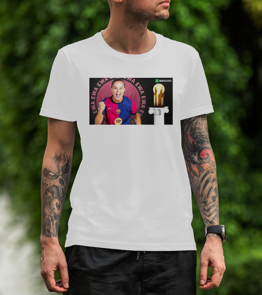 Ewa Pajor 2025 Gerd Muller Trophy Winner Barcelona FC BeSoccer T-Shirt
