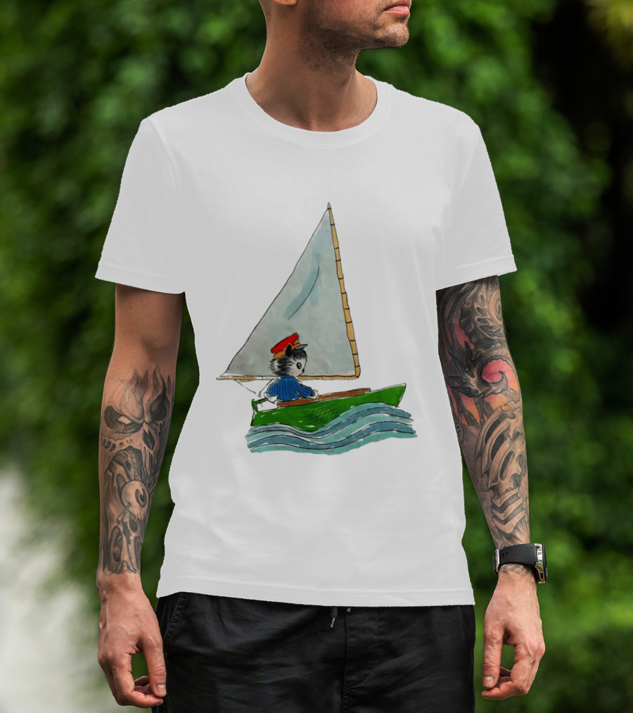 Sailing Kitty With Red Hat I Need To Return From Whence I Came Bestie T-Shirt