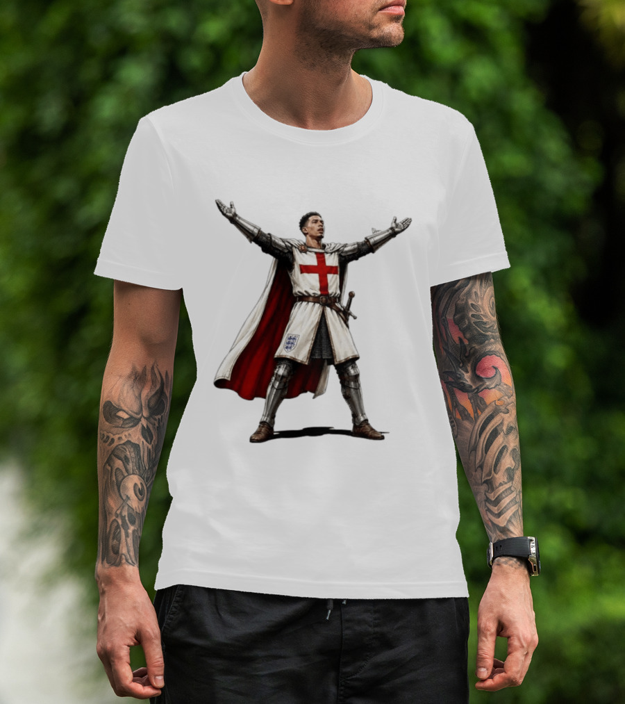 Jude Bellingham England National Football Knight Crusade Iconic Symbolism T-Shirt