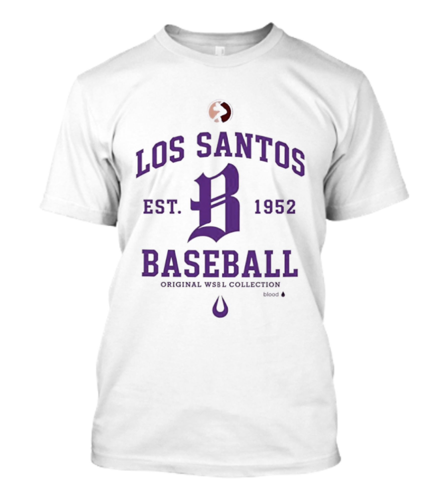 Los Santos Baseball Original WSBL Collection Est 1952 Vintage Style B T-Shirt