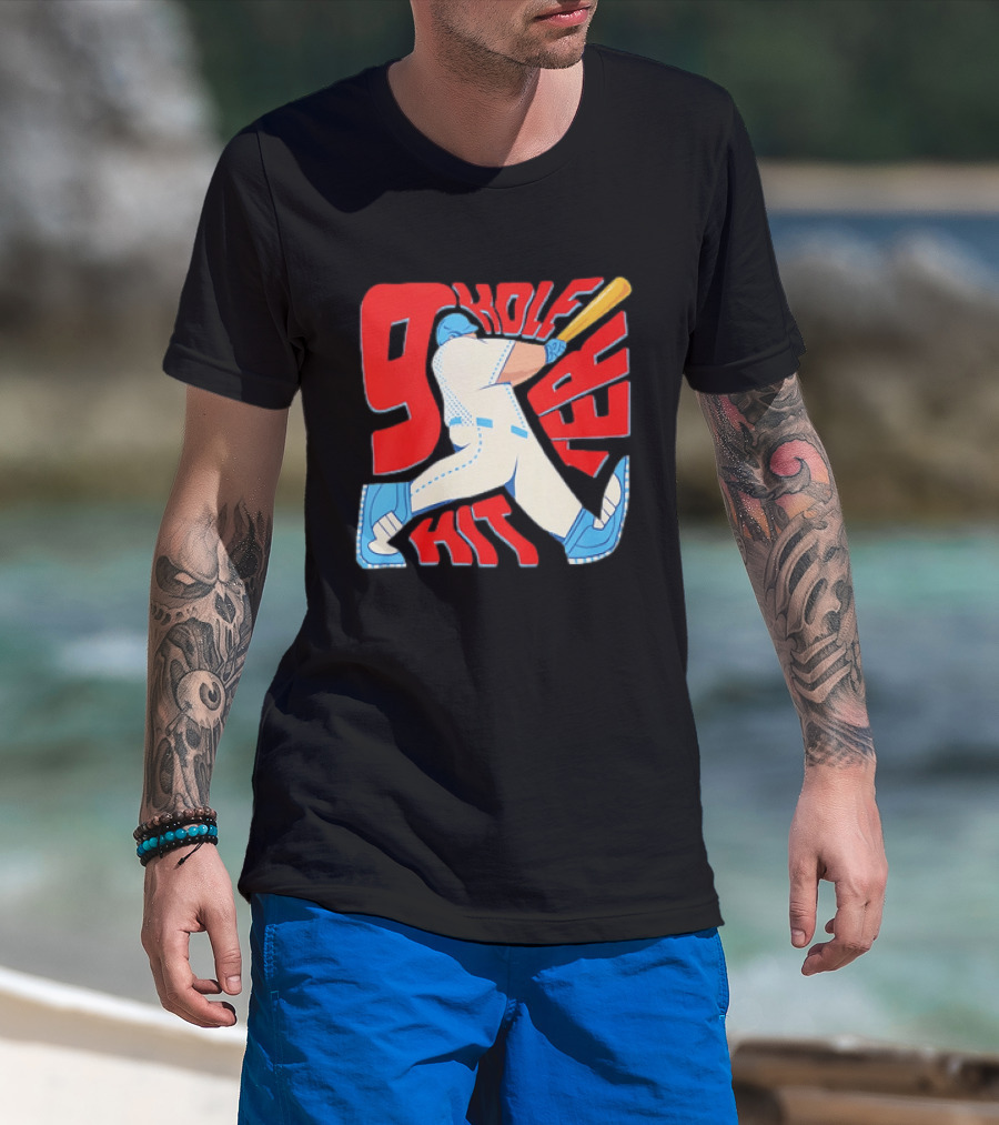 9 Hole Hitter Baseball Second Leadoff T-Shirt