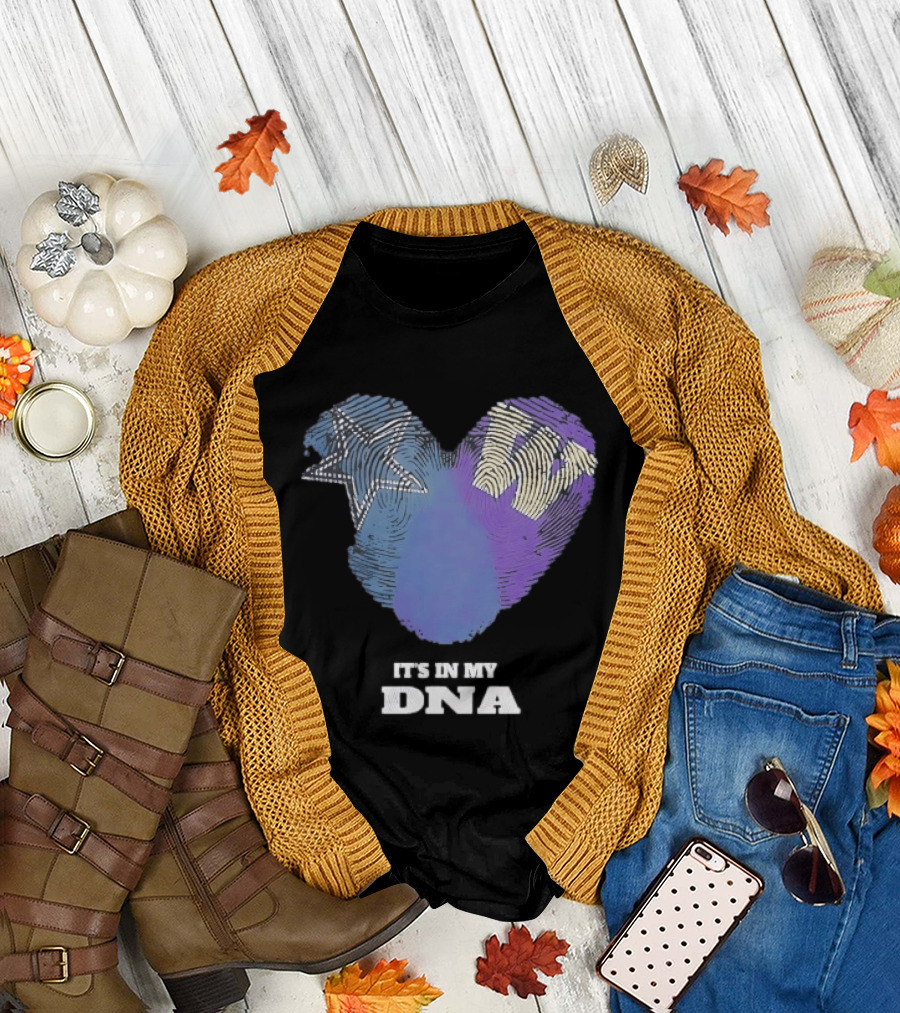 It's in My DNA Dallas Cowboys Star Symbol Fan Pride T-Shirt