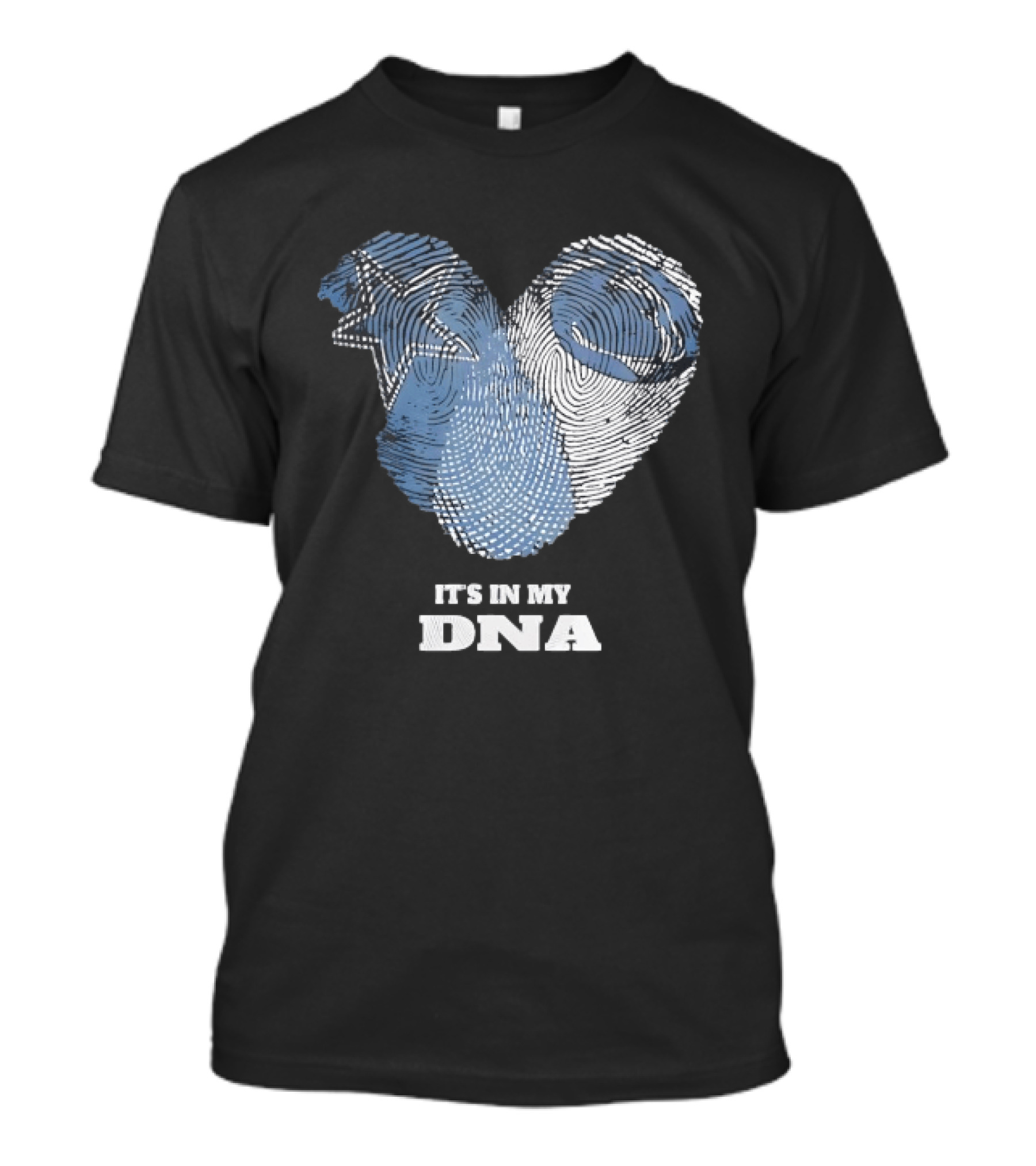 Dallas Cowboys Heart It's In My DNA Football Team Fan Pride T-Shirt