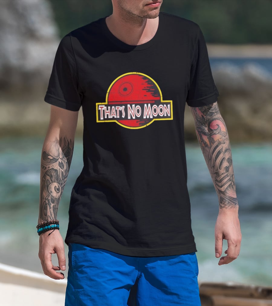 Death Star Jurassic Park That's No Moon Crossover Fan Merch T-Shirt