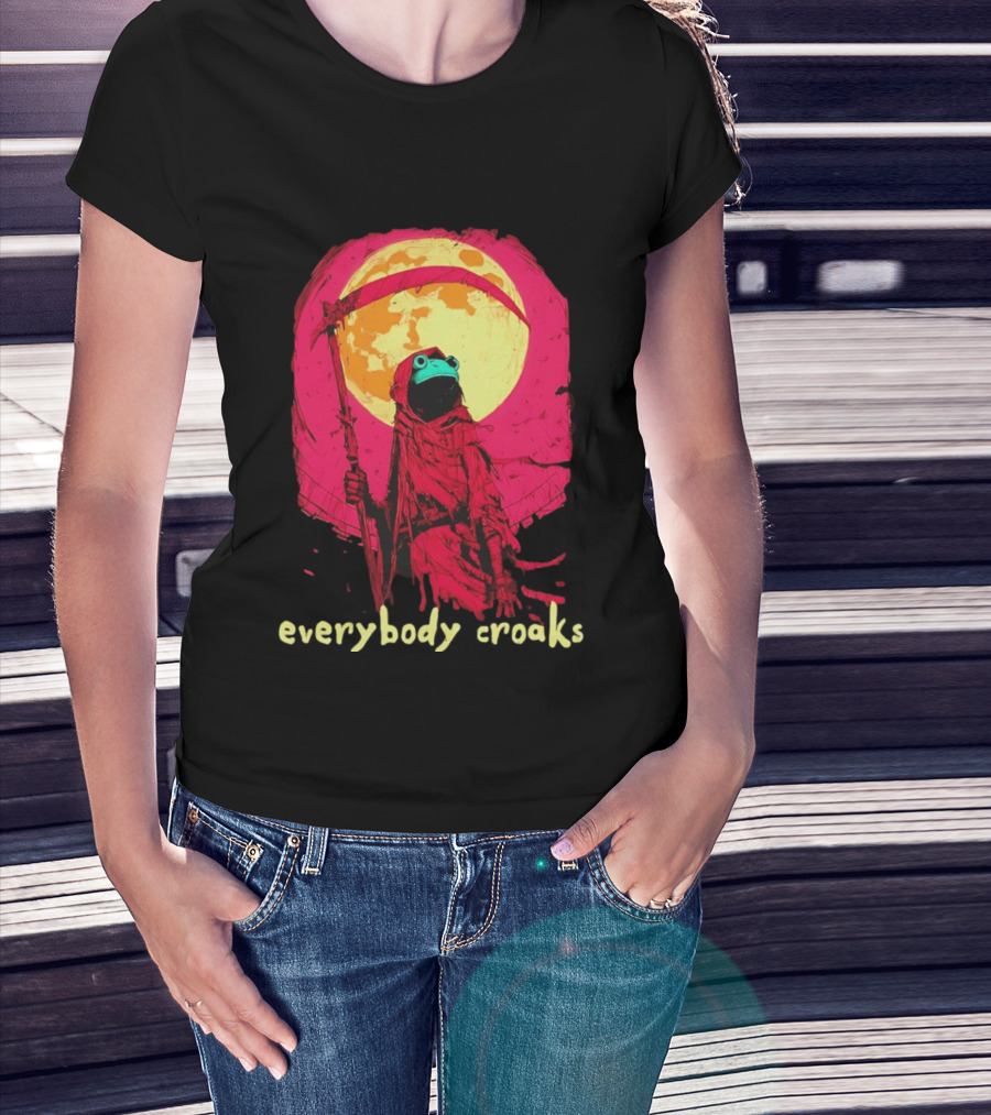 Everybody Croaks Frog Reaper Moon Scene T-Shirt