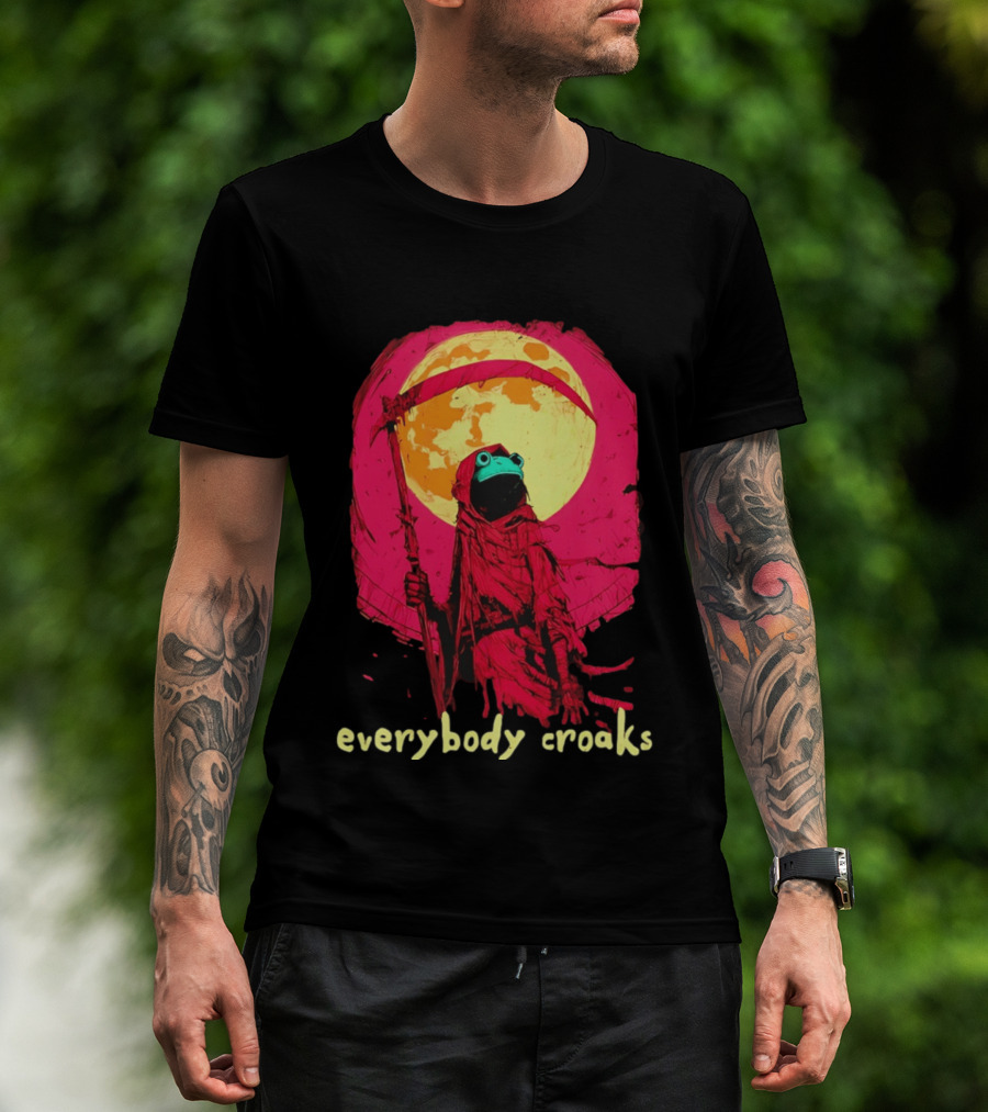 Everybody Croaks Frog Reaper Moon Scene T-Shirt