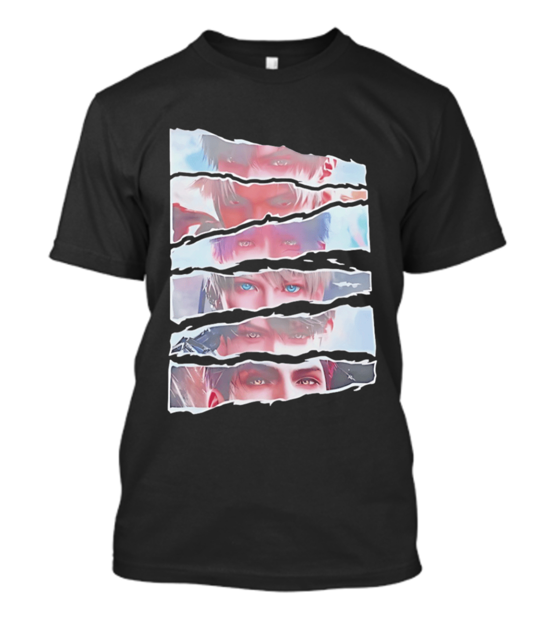 Love And Deepspace Otome Game Character Eyes Collage T-Shirt