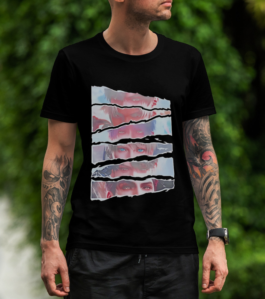 Love And Deepspace Otome Game Character Eyes Collage T-Shirt