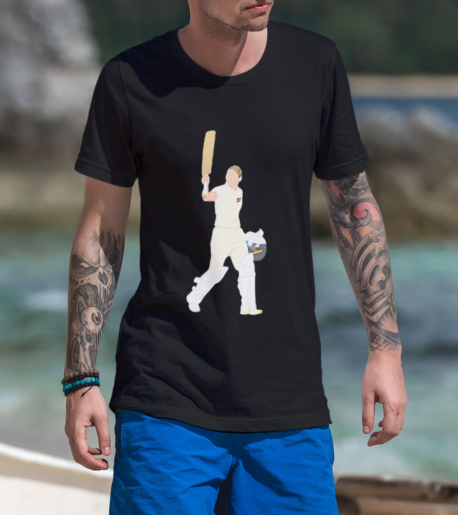 Steve Smith Celebrating Australian Cricket Icon Batter T-Shirt